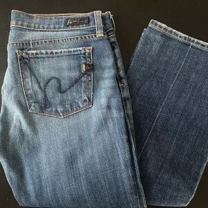 Citizens Of Humanity Women's Blue Boot Cut Jeans